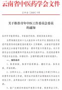 關于推薦青年中醫(yī)工作委員會委員的通知